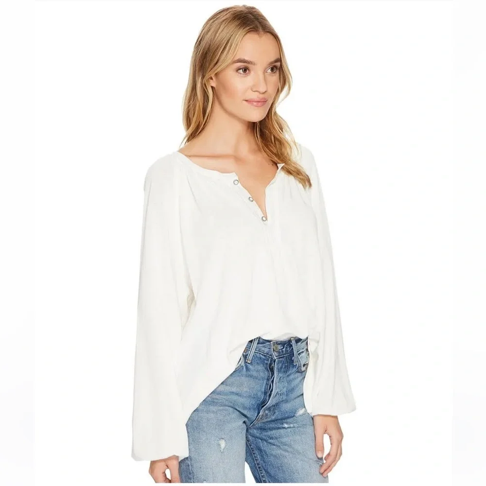 Free People Acadia Oversized Henry Top